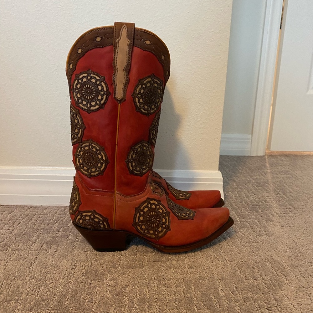 Dan Post Red Cowgirl Boots